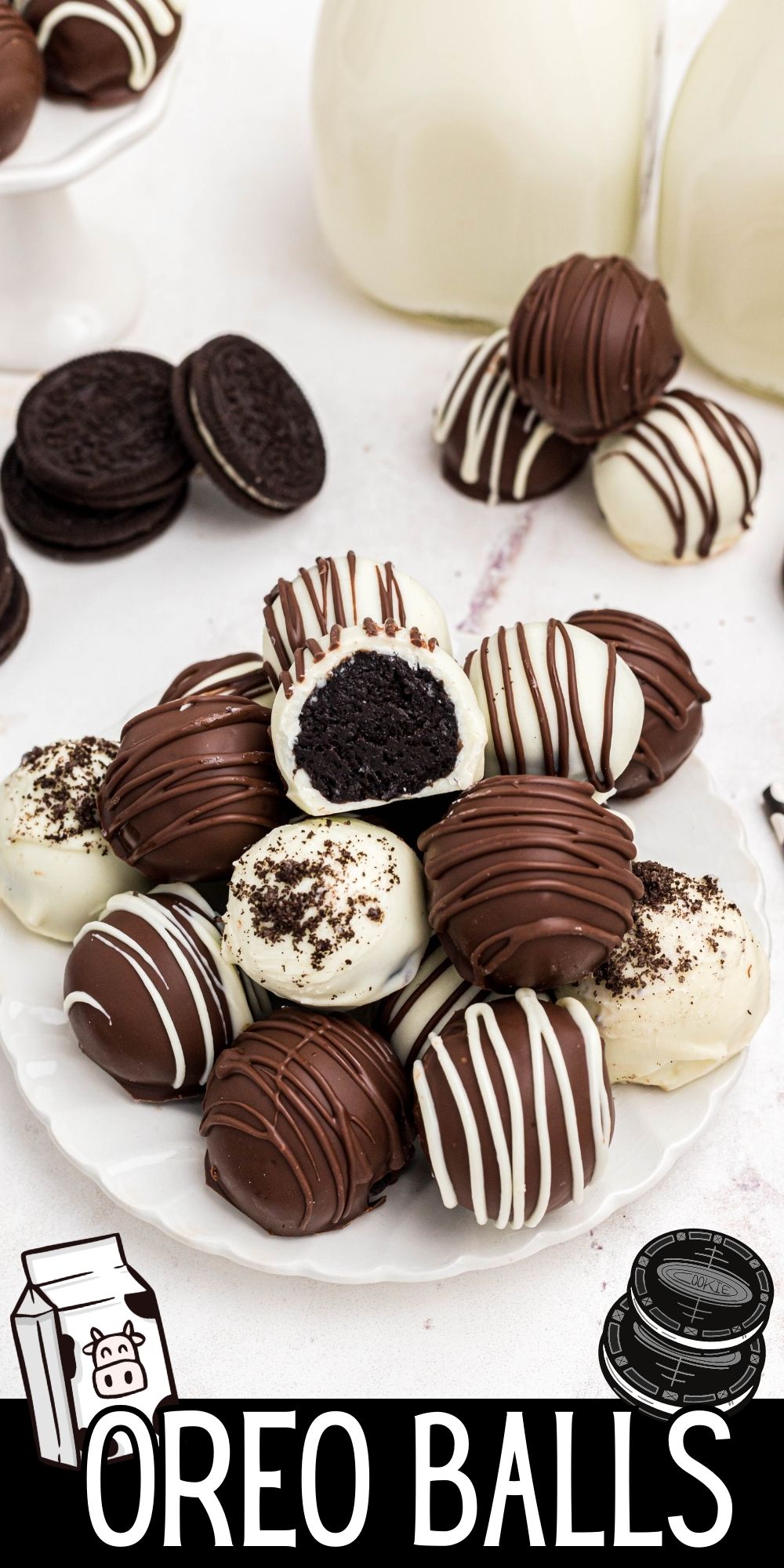Oreo Balls are an easy, no-bake dessert recipe that are a perfect combination of creamy, chocolatey goodness.