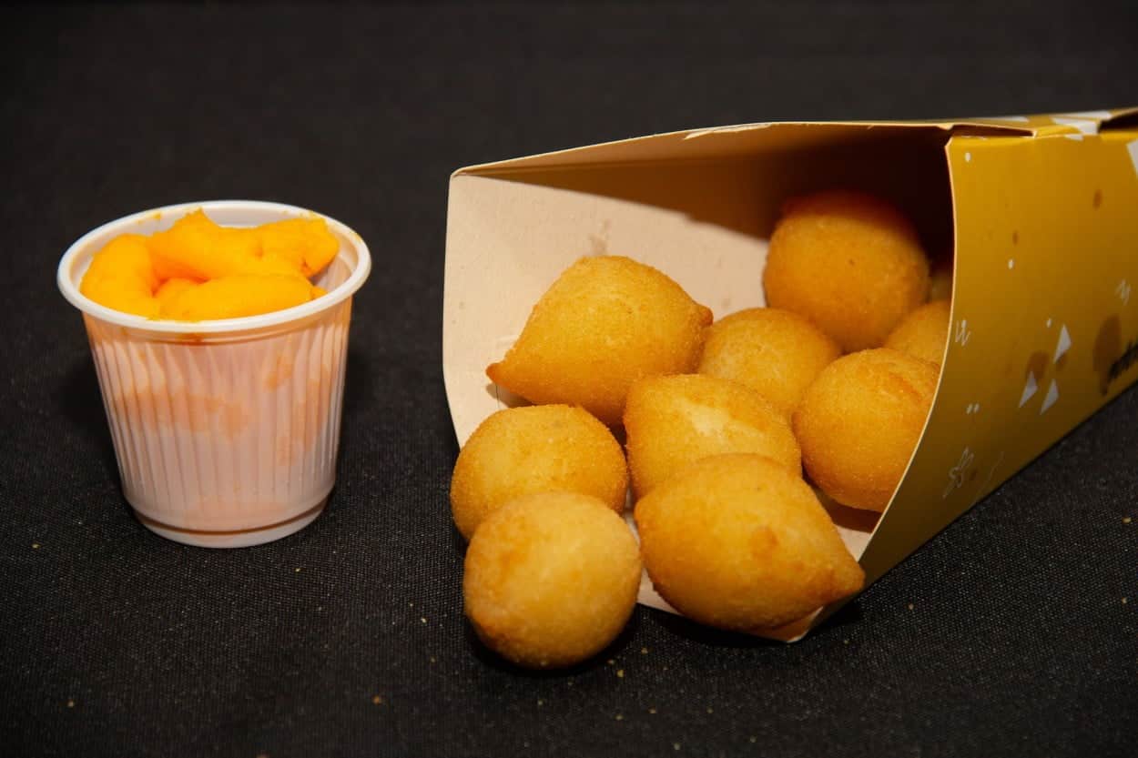 Brazil’s Coxinha in a to-go container.