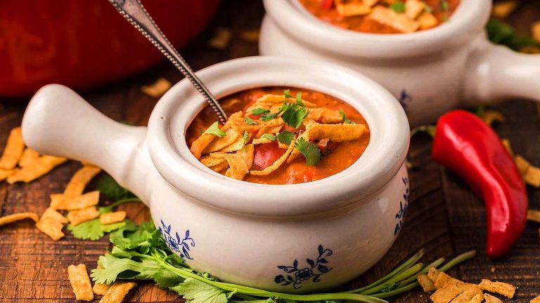 Two bowls of soup.