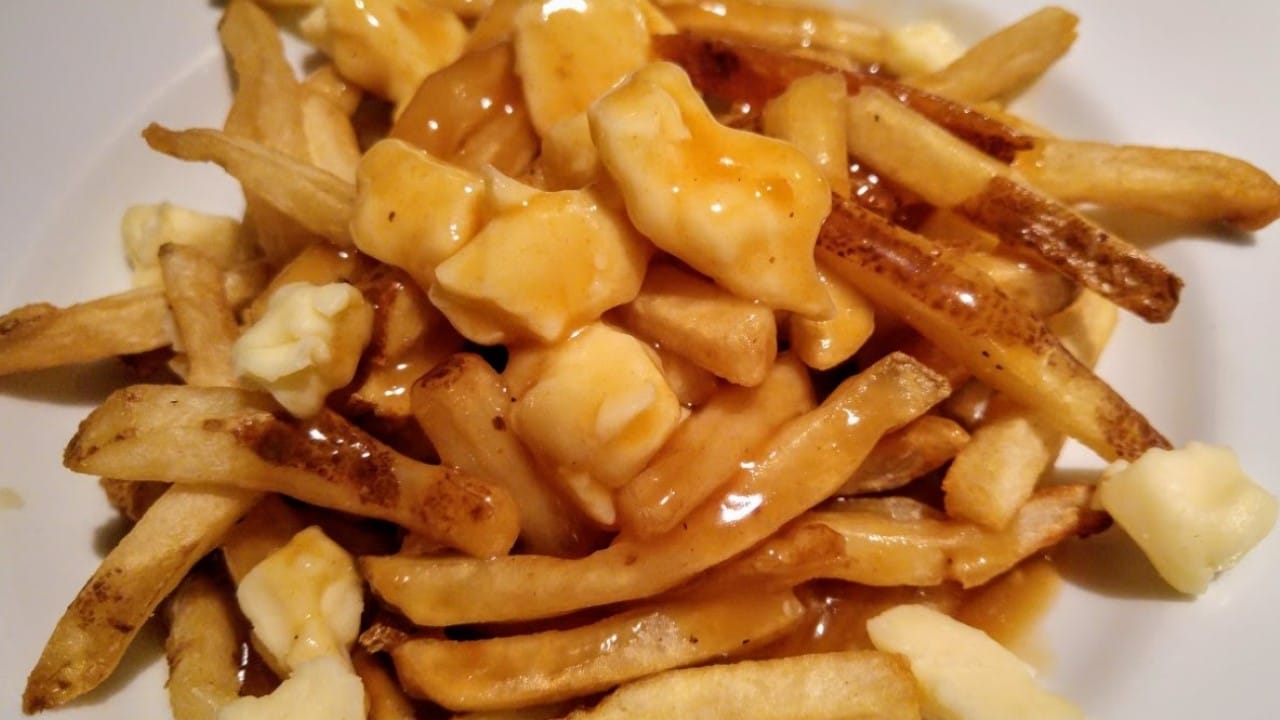 Plate of poutine.
