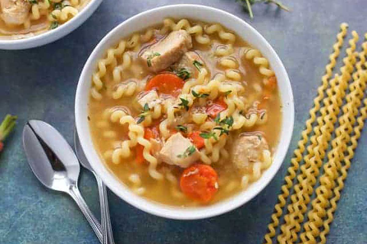 Instant Pot chicken soup.