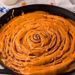 Giant Maple Cinnamon Roll Cake With Butterscotch Glaze.