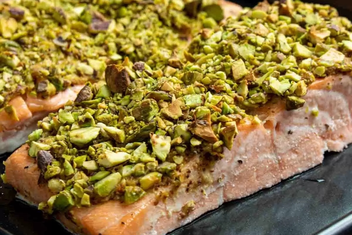 Salmon with pistachios and pistachios is a delectable dish that combines the rich flavors of salmon with the crunchiness of pistachios. It is a perfect choice for those seeking