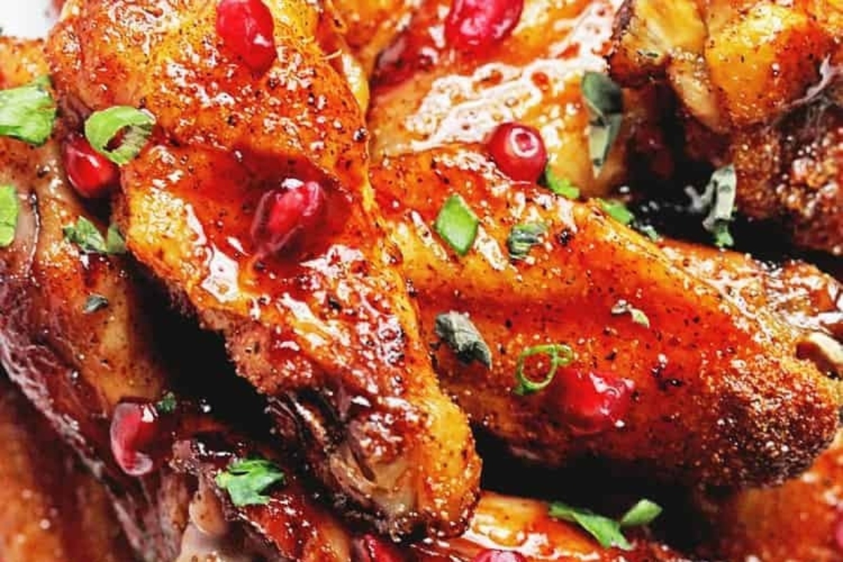 Explore new recipes for delicious chicken wings featuring the vibrant flavor of pomegranate, elevated with a luscious pomegranate sauce.