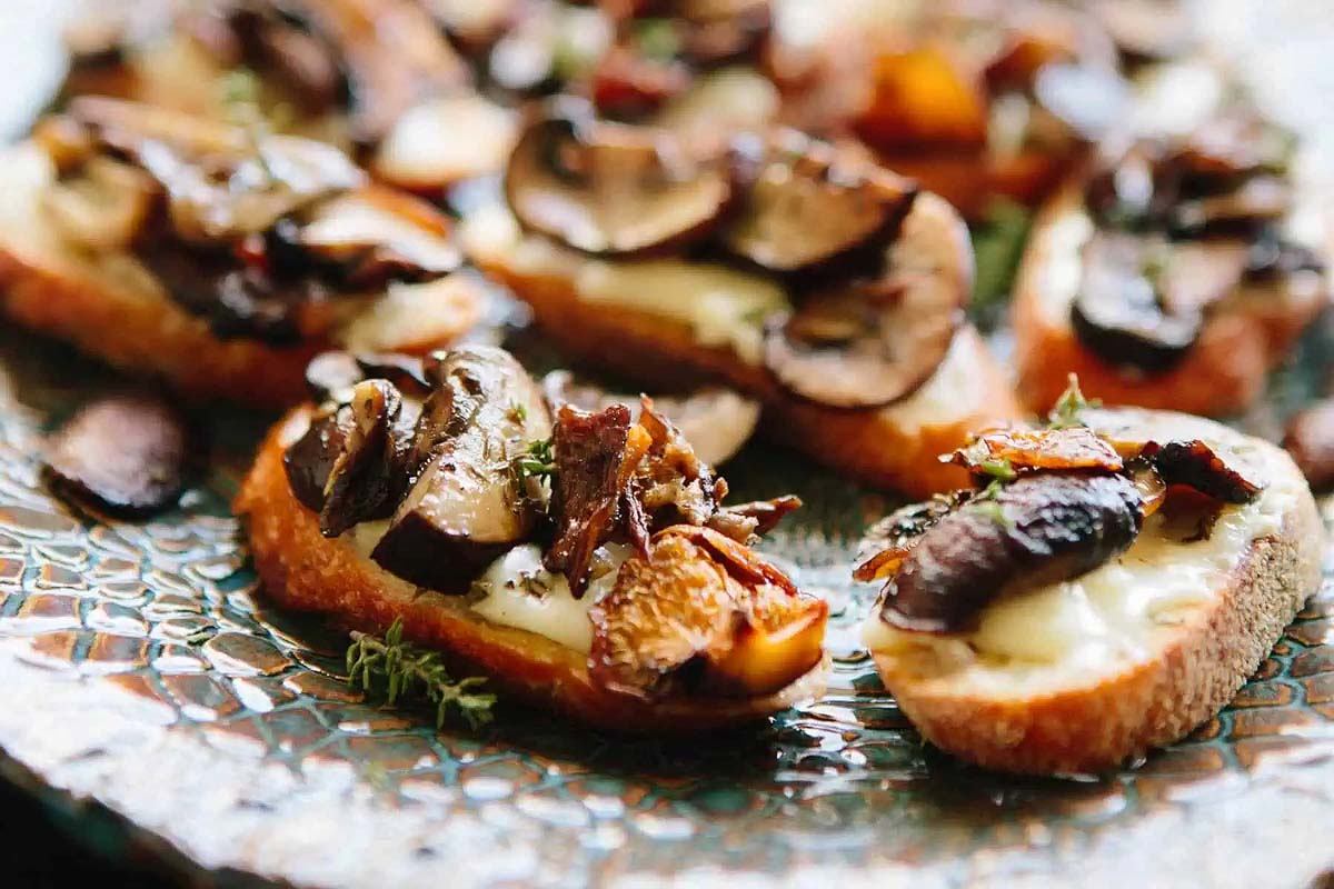 Any Occasion Mushroom and goat cheese crostini is a crowd-pleasing appetizer that showcases the rich flavors of mushrooms.