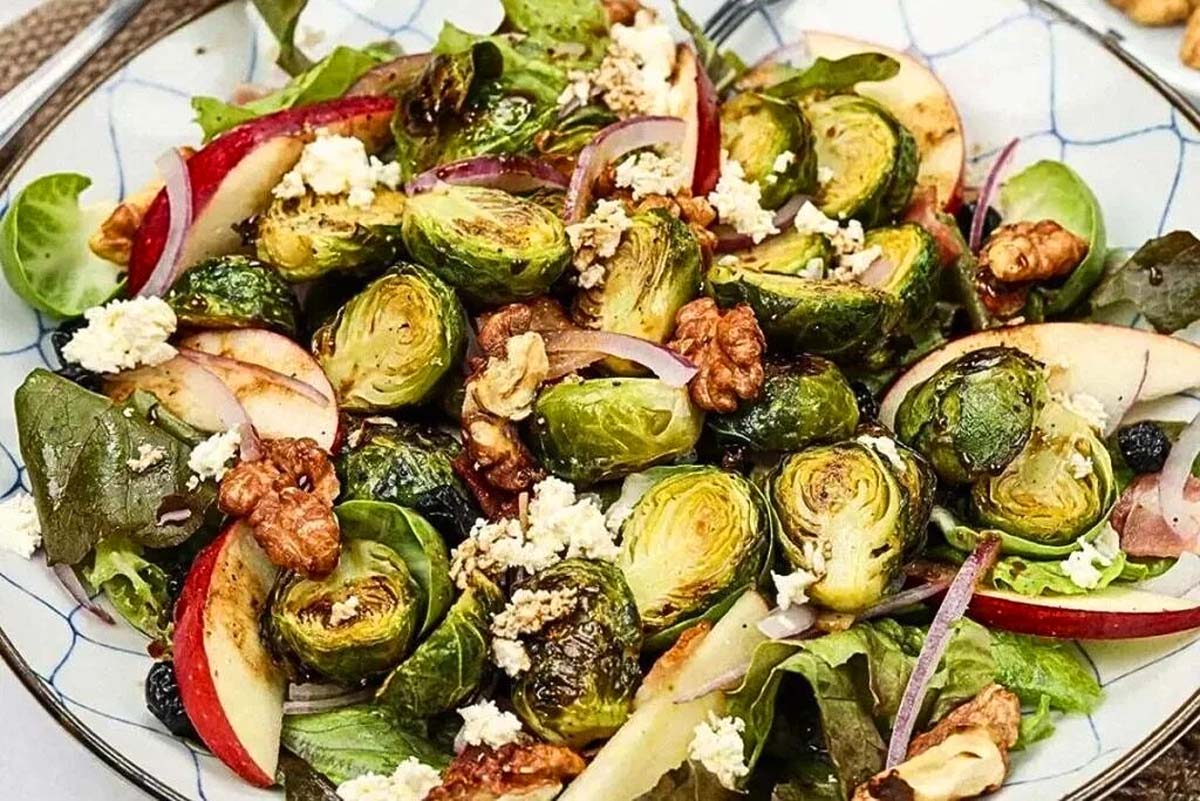 A brussels sprouts salad.