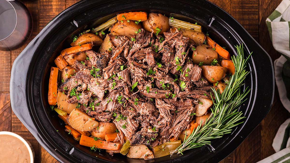 Pot Roast with Red Wine.