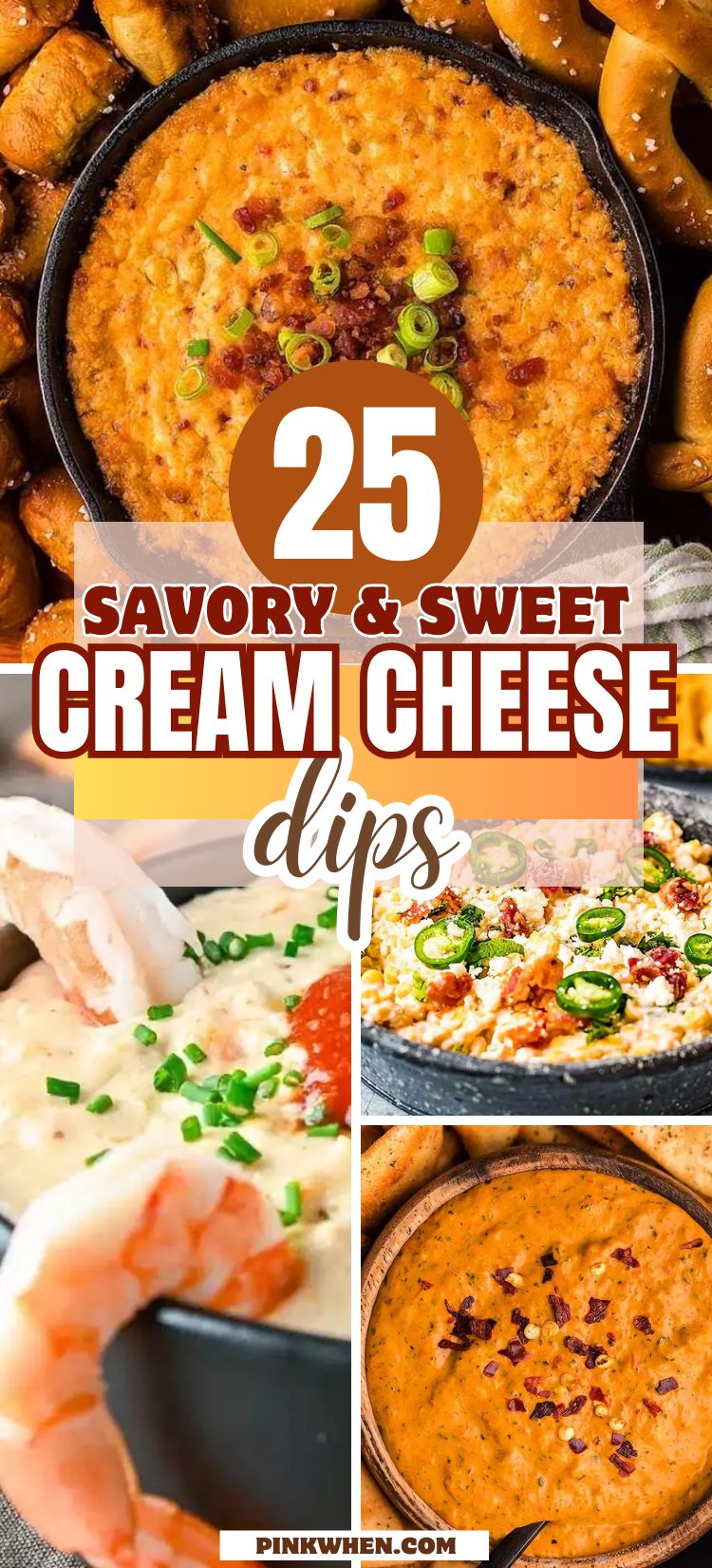 Spread the Love: 25 Savory and Sweet Cream Cheese Dips