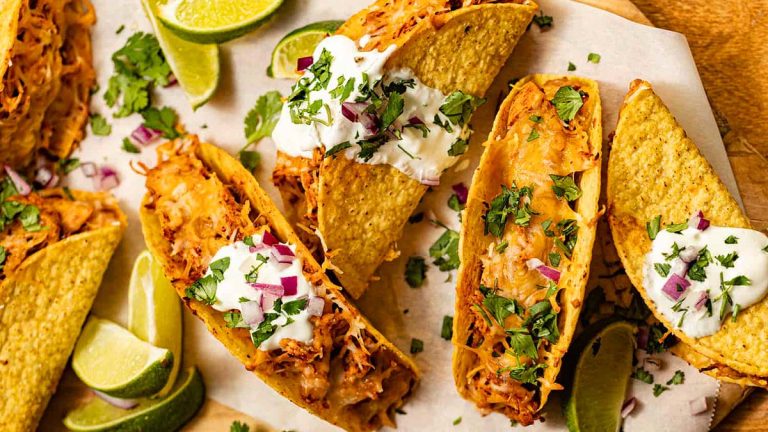 Baked Chicken Tacos.