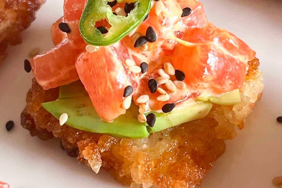 Crispy Rice With Spicy Tuna.