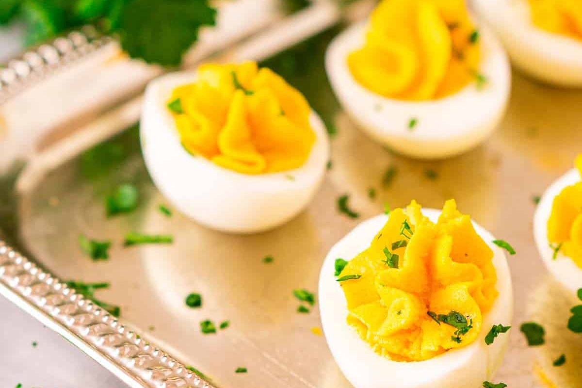 Truffle Deviled Eggs.