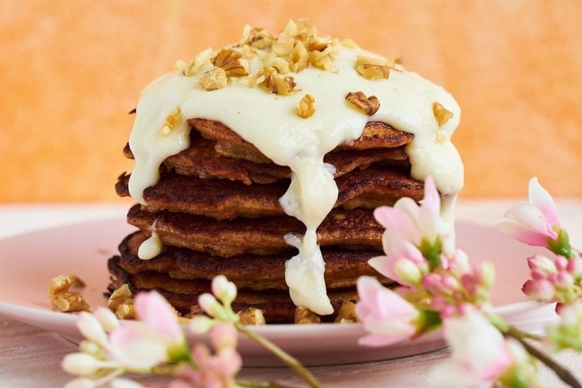 Carrot Cake Pancakes pinkwhen