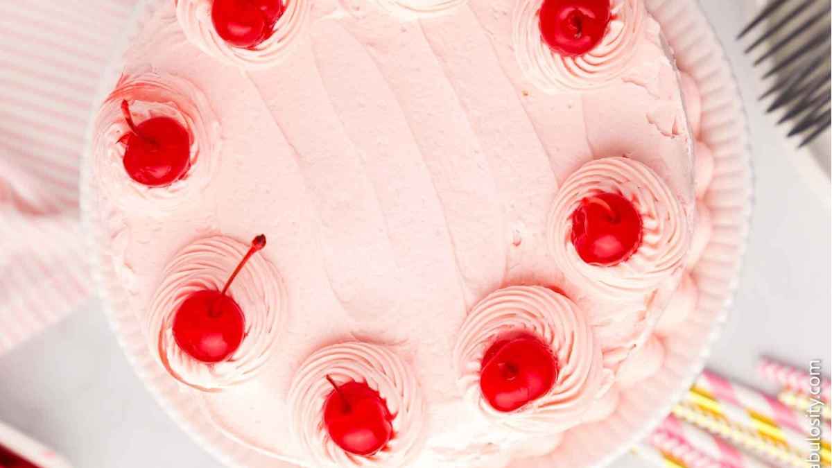Pink Desserts 12 Cherry Chip Cake.