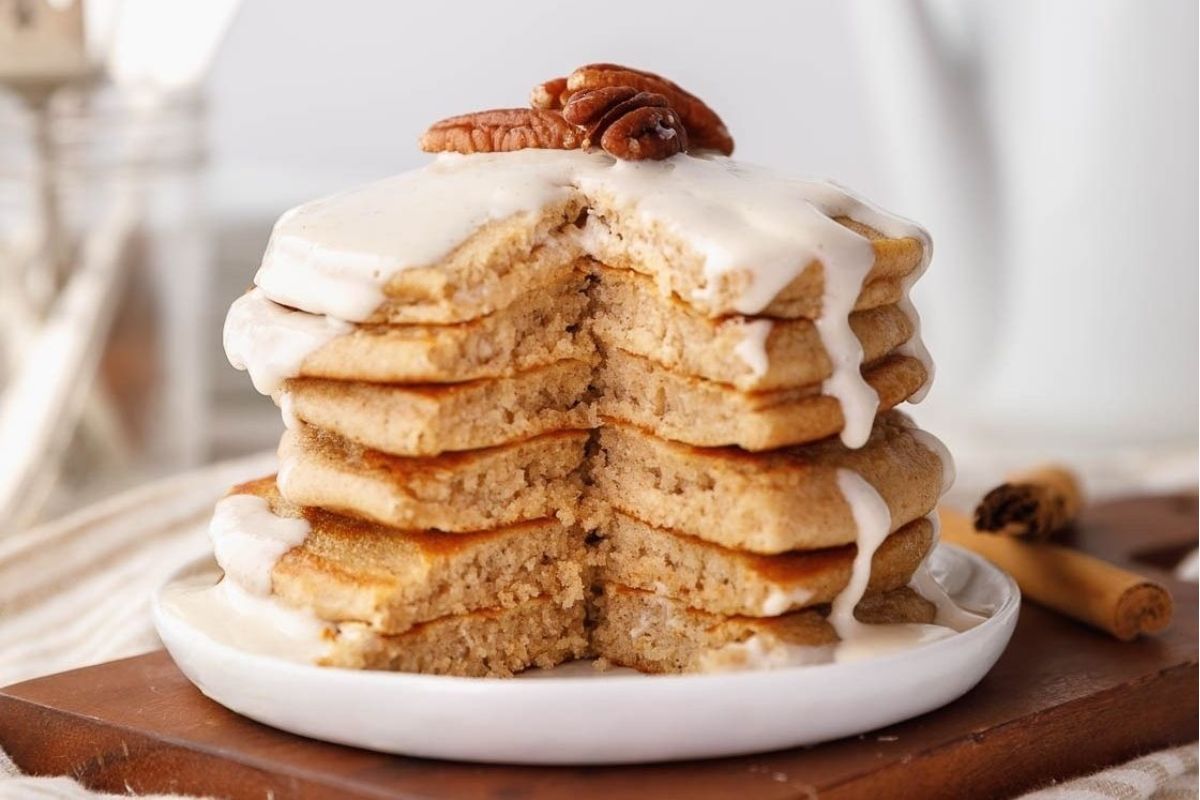 Cinnamon Brown Sugar Pancakes Recipe pinkwhen