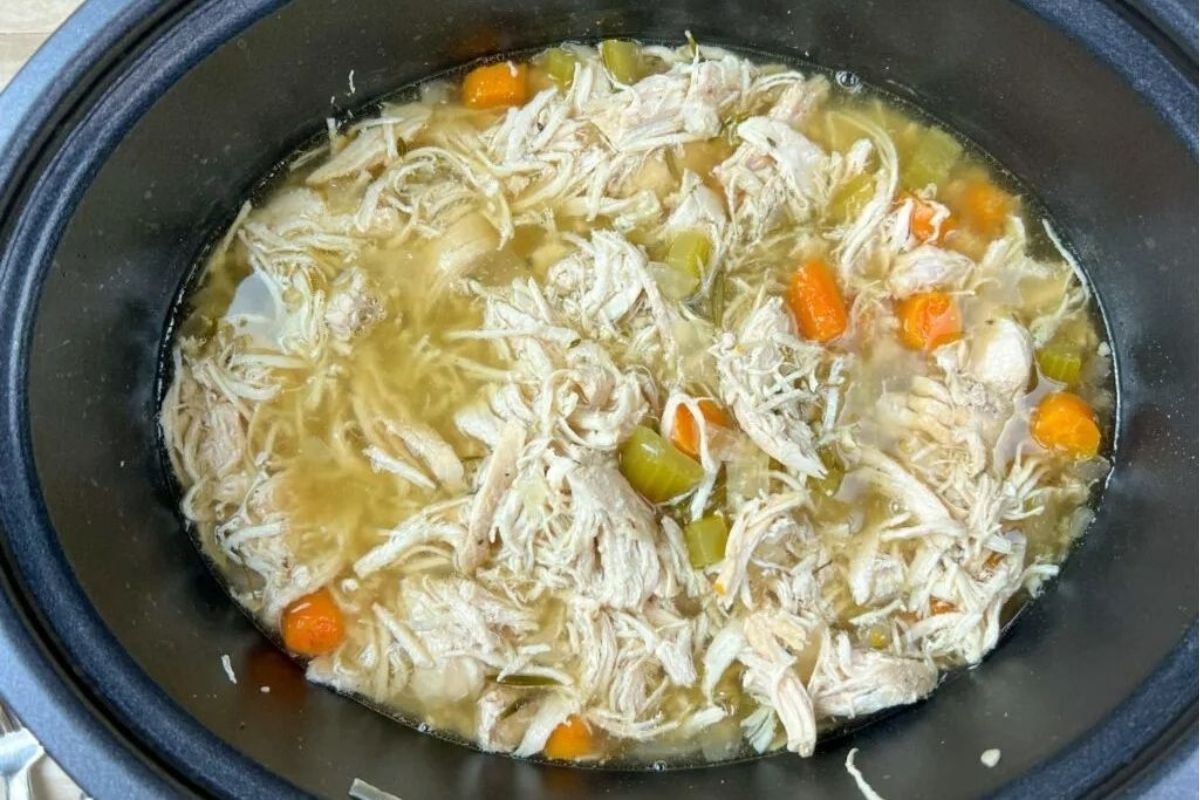 GrandmaS Homemade Slow Cooker Chicken Noodle Soup