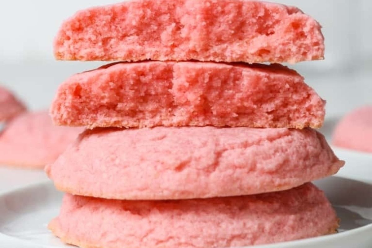 Pink Sugar Cookies