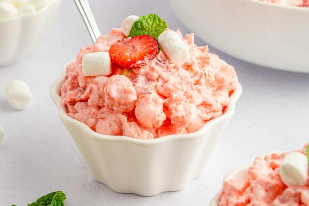 Strawberry Jello Salad Pink Fluff