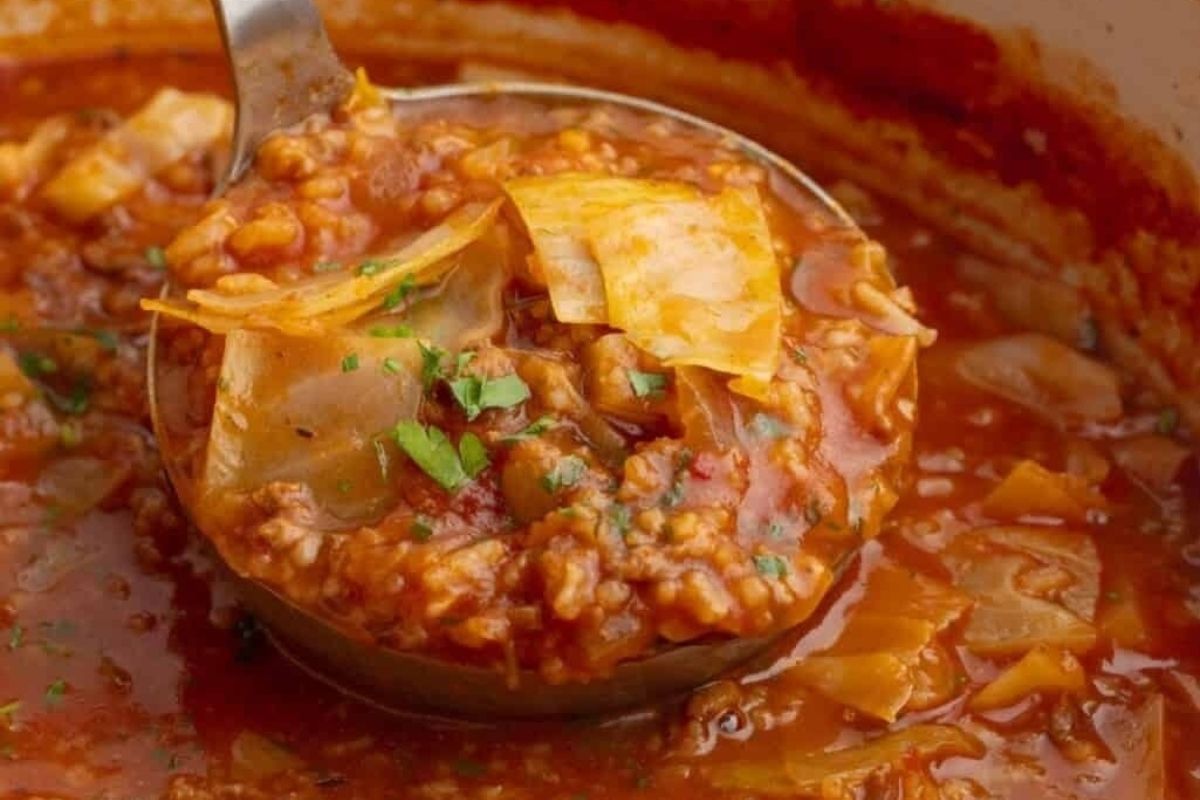 25 Tasty Filling Beef Soup Recipes 21 Stuffed Cabbage Soup