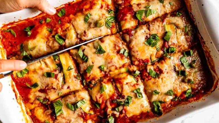Vegetarian Zucchini Lasagna.