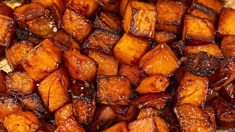 Honey Roasted Sweet Potatoes recipe by Cheerful Cook.