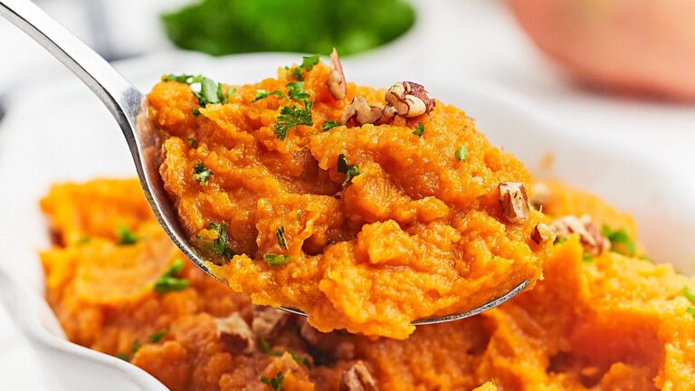 Mashed Sweet Potatoes recipe by Cheerful Cook.