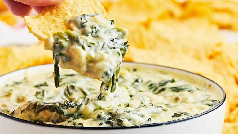Warm Spinach Dip recipe by Cheerful Cook.