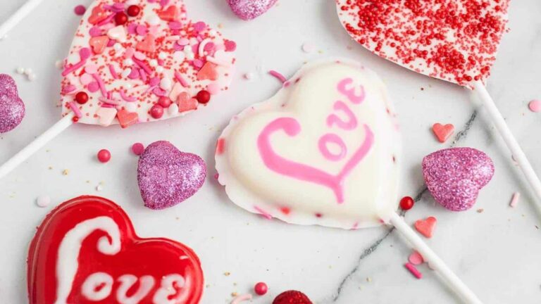 Heart-Shaped Valentine's Day Lollipops recipe by xoxo Bella.
