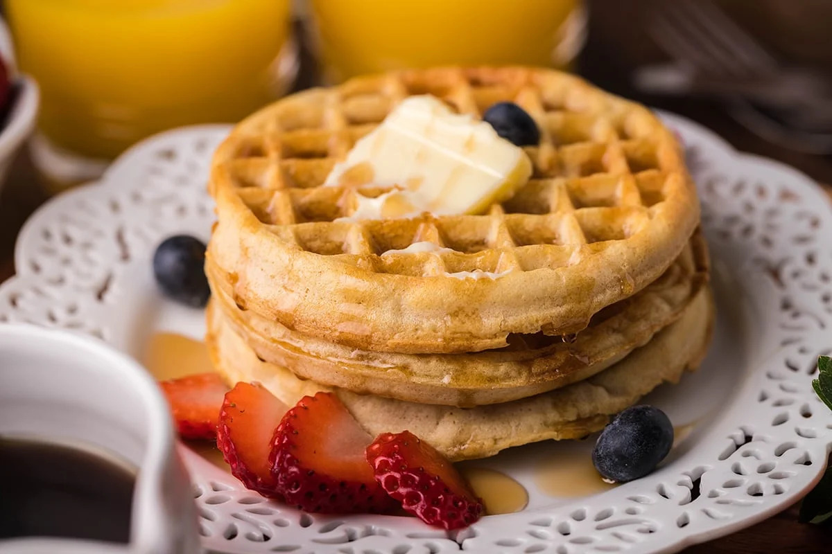 Air Fryer Frozen Waffles.