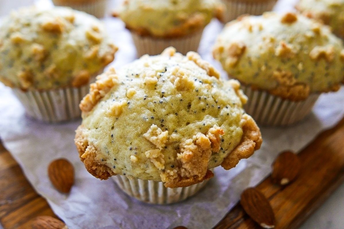 17 Delicious Nut Muffins to Start The Day 12 Almond Poppy Seed Muffins