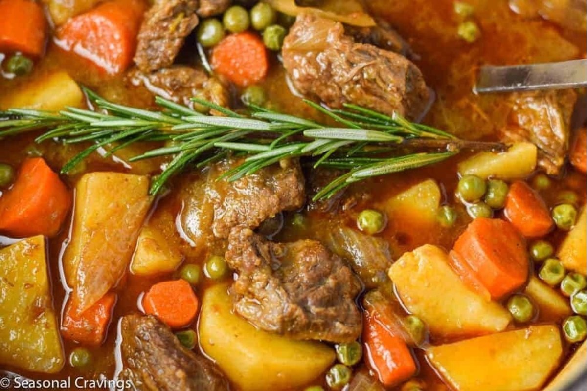 Apple Cider Beef Stew. 