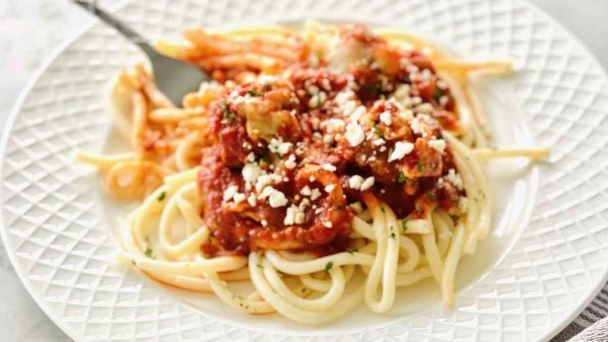 Baked Meatballs With Feta.