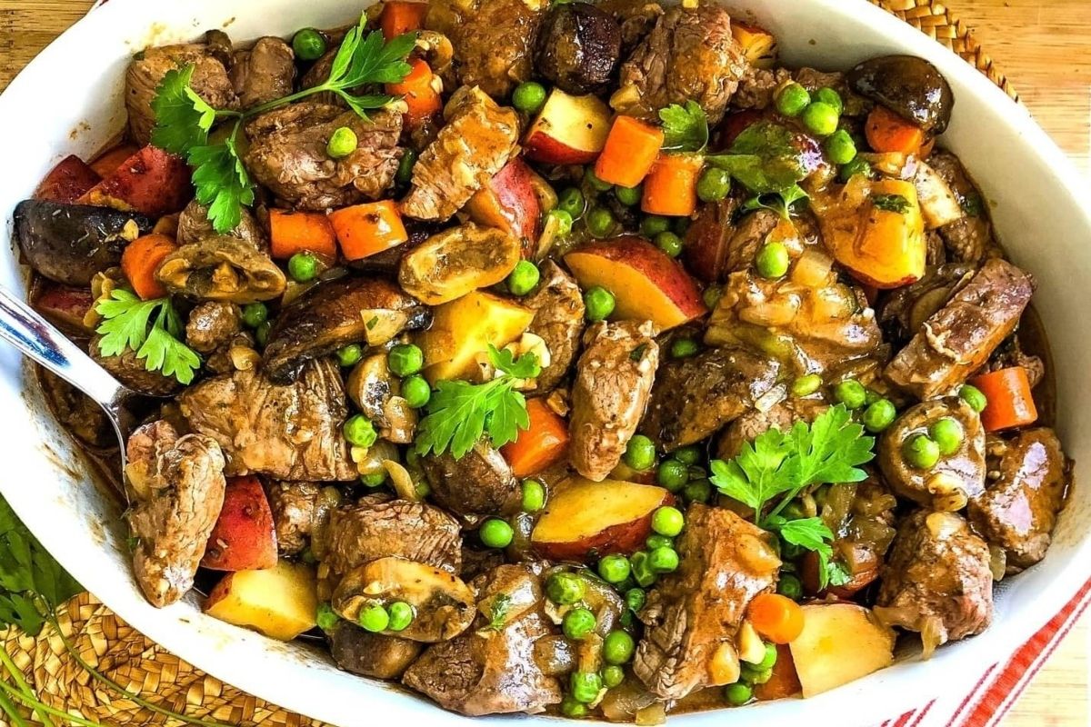 Beef Tenderloin Stew With Potatoes And Mushrooms