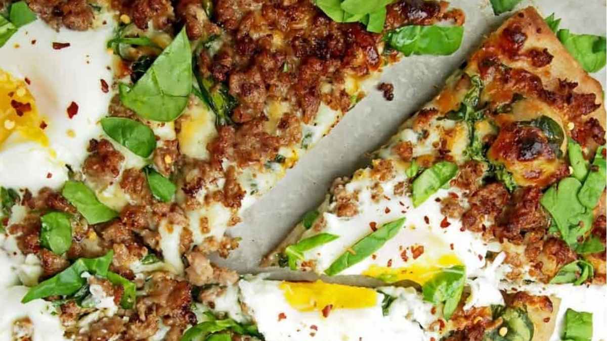 Brunch Pizza With Eggs.