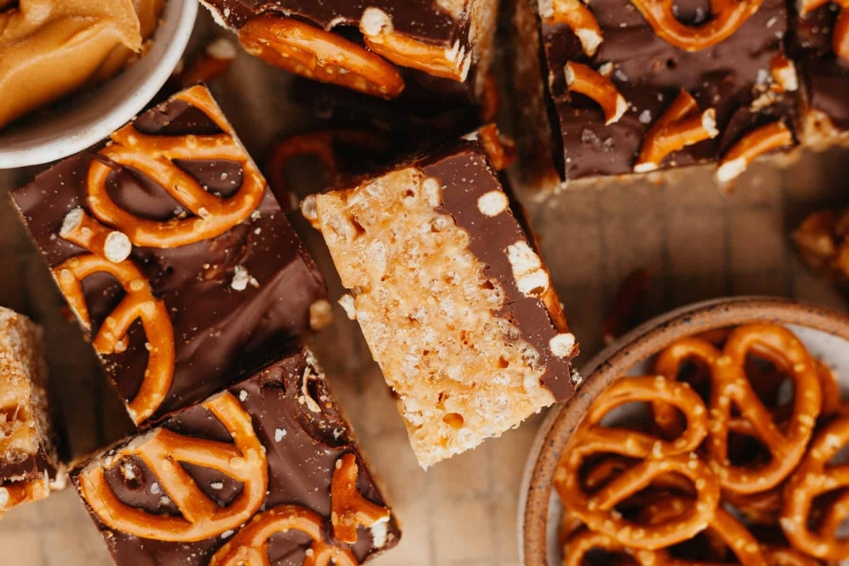 Chocolate Peanut Butter Rice Krispie Treats.