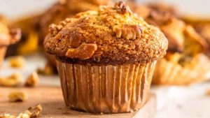 Easy Brown Butter Banana Nut Muffins.