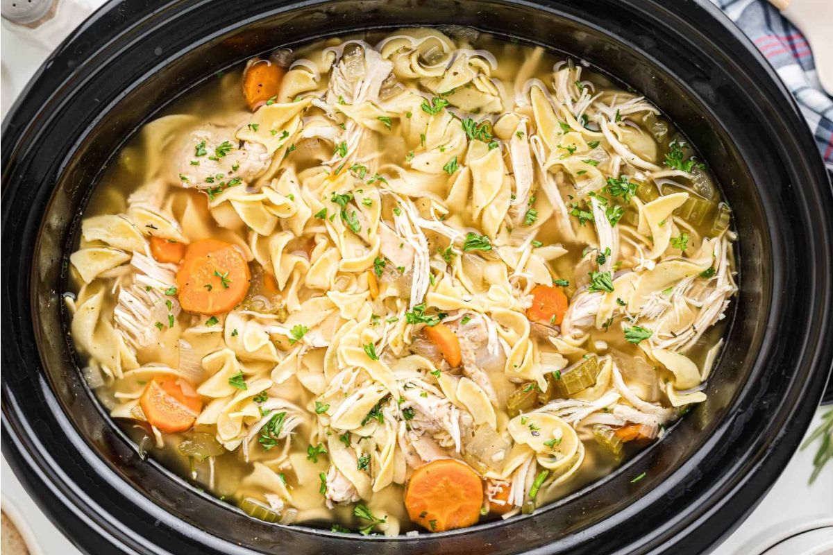 Try These Tasty Slow Cooker Recipes 11 Easy Homemade Crockpot Chicken Noodle Soup Recipe