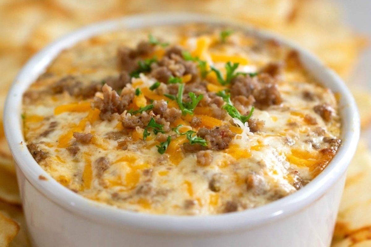 Easy Sausage Cheese Dip