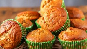Easy Spiced Persimmon Muffins.