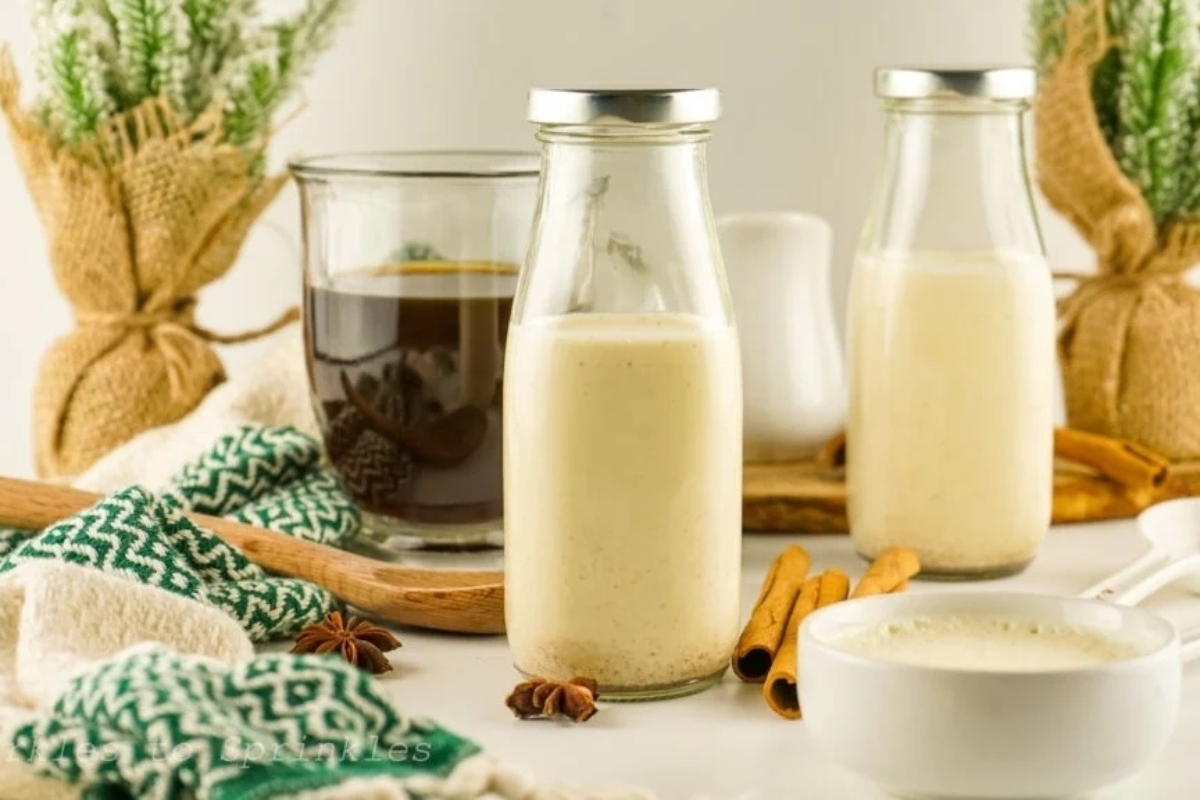Eggnog Coffee Creamer.
