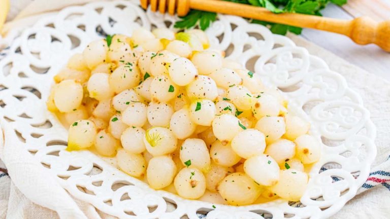 Grandma's Honey Glazed Onions.