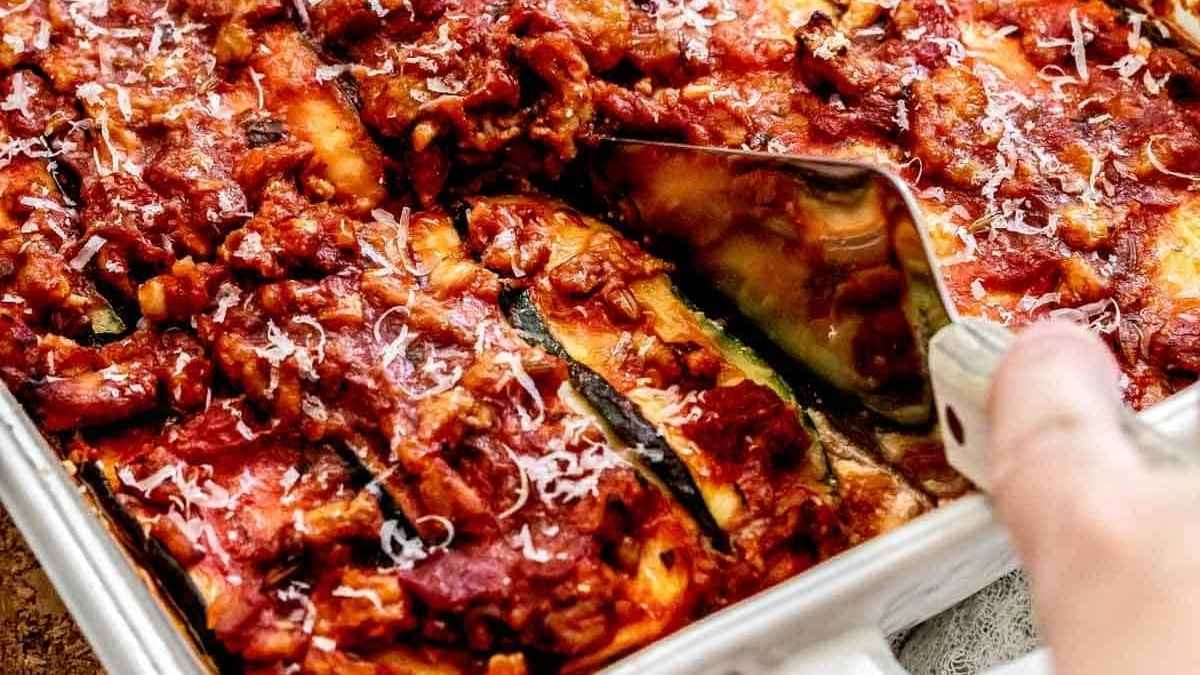 Ground Turkey Zucchini Lasagna Recipe.
