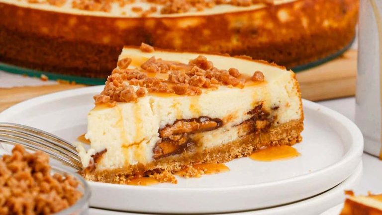 Heath Bar Cheesecake.