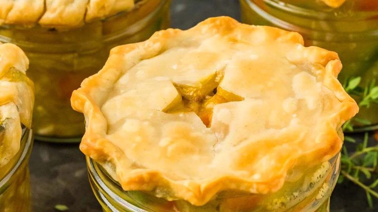 Mini Chicken Pot Pies With Pie Crust.