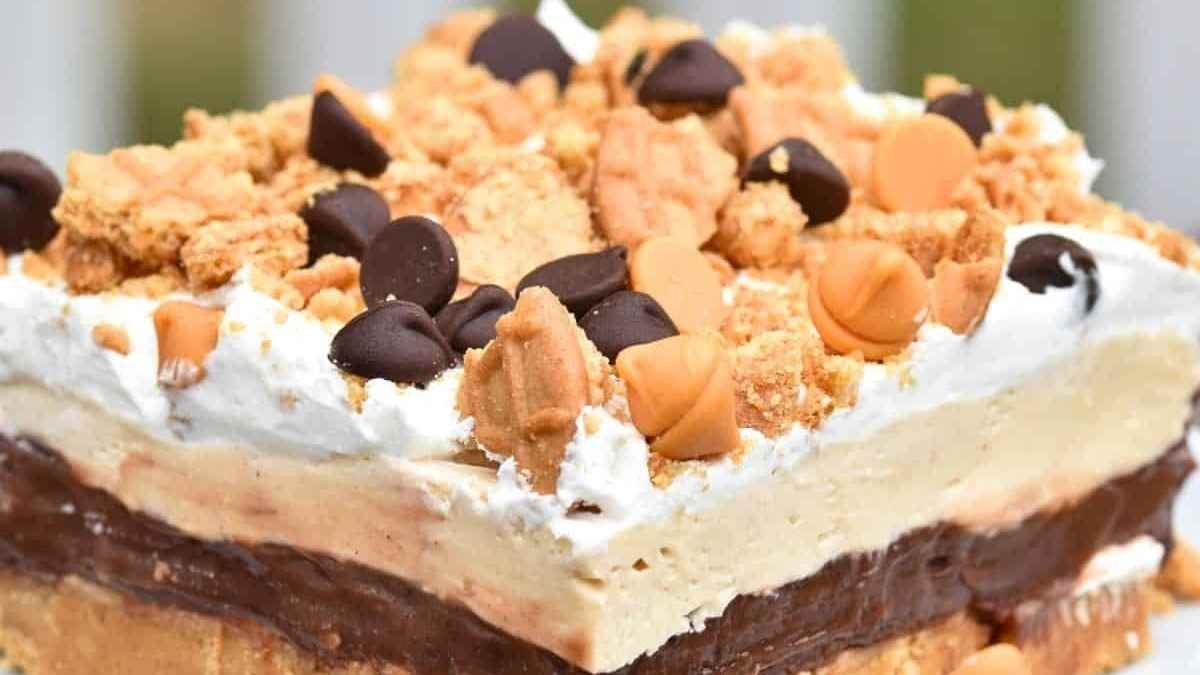 No Bake Chocolate Peanut Butter Dream Dessert