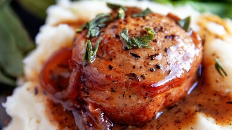 Bacon-Wrapped Pork Tenderloin recipe by Noshing with the Nolands.