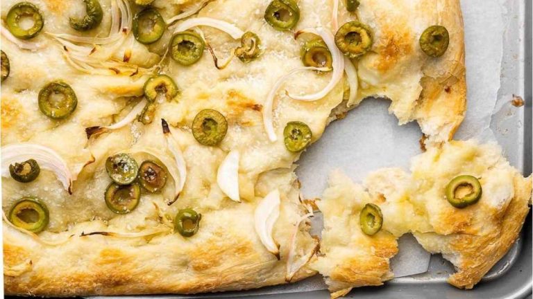 Olive & Onion Focaccia.