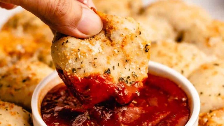 pizza poppers with marinara dip