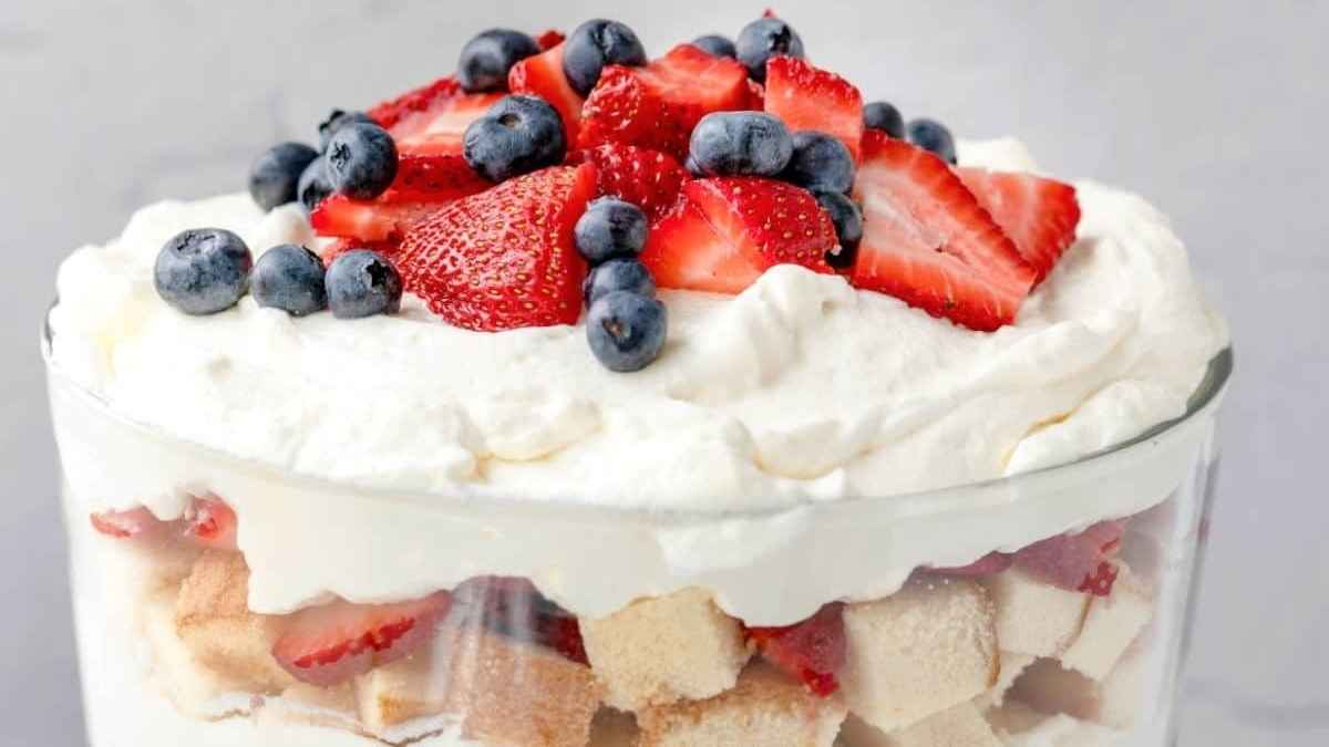 Red White And Blue Trifle.