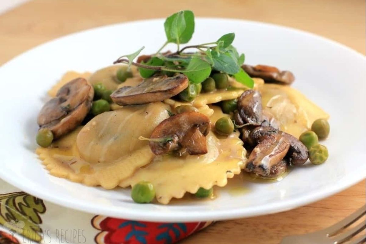 22 Easy, Cheesy Ravioli Recipes to Make On Pasta Night 18 Simple Ravioli Marsala With Mushrooms And Peas