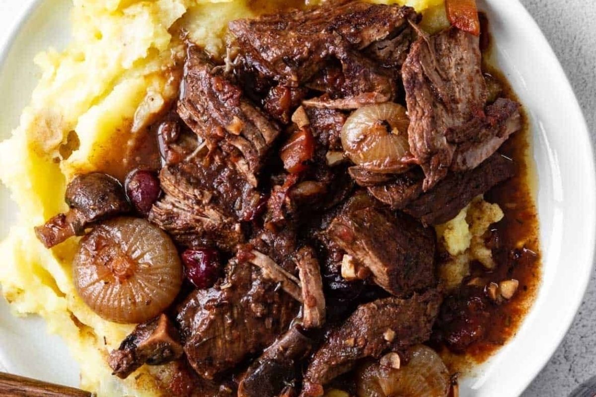 Slow Cooker Boneless Beef Ribs In Pomegranate Sauce 2